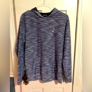 Dikotomy Pullover with hood. Blue & Gray in Size L